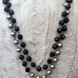 Black and Silver Necklace